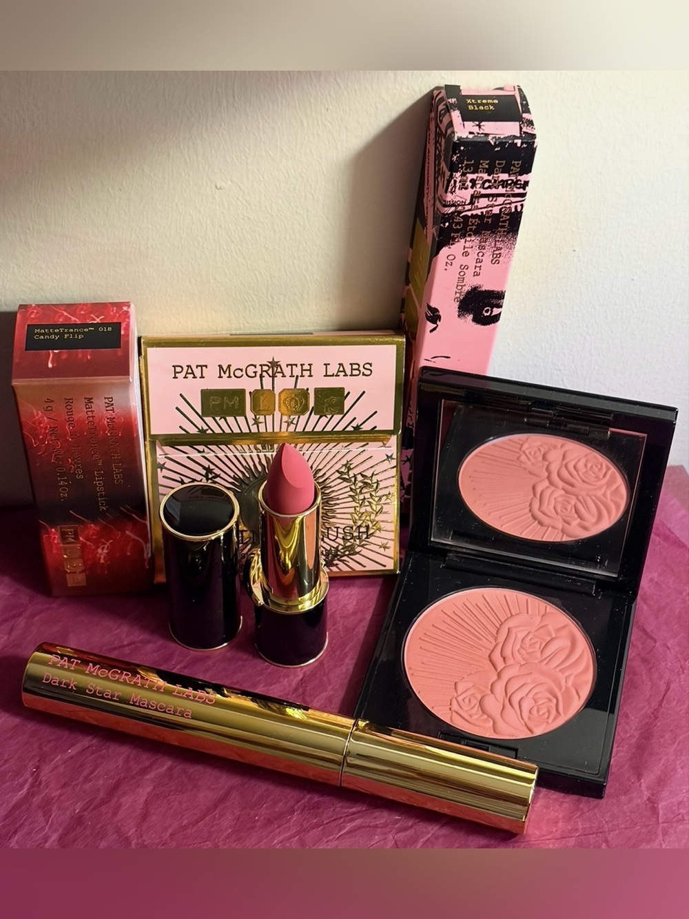 Pat McGrath-Lipstick, Blush & Mascara Set-With Packaging